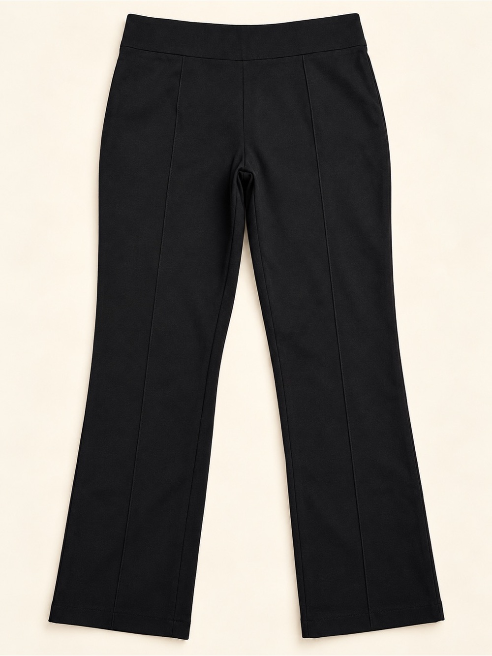 A New Day Size 12 Black Straight Leg Pull-On Stretch Career Pants